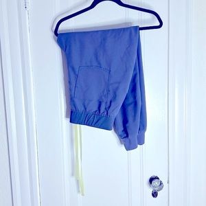 Figs High Waisted Zamora Jogger Scrub Pants Space Navy Size LP